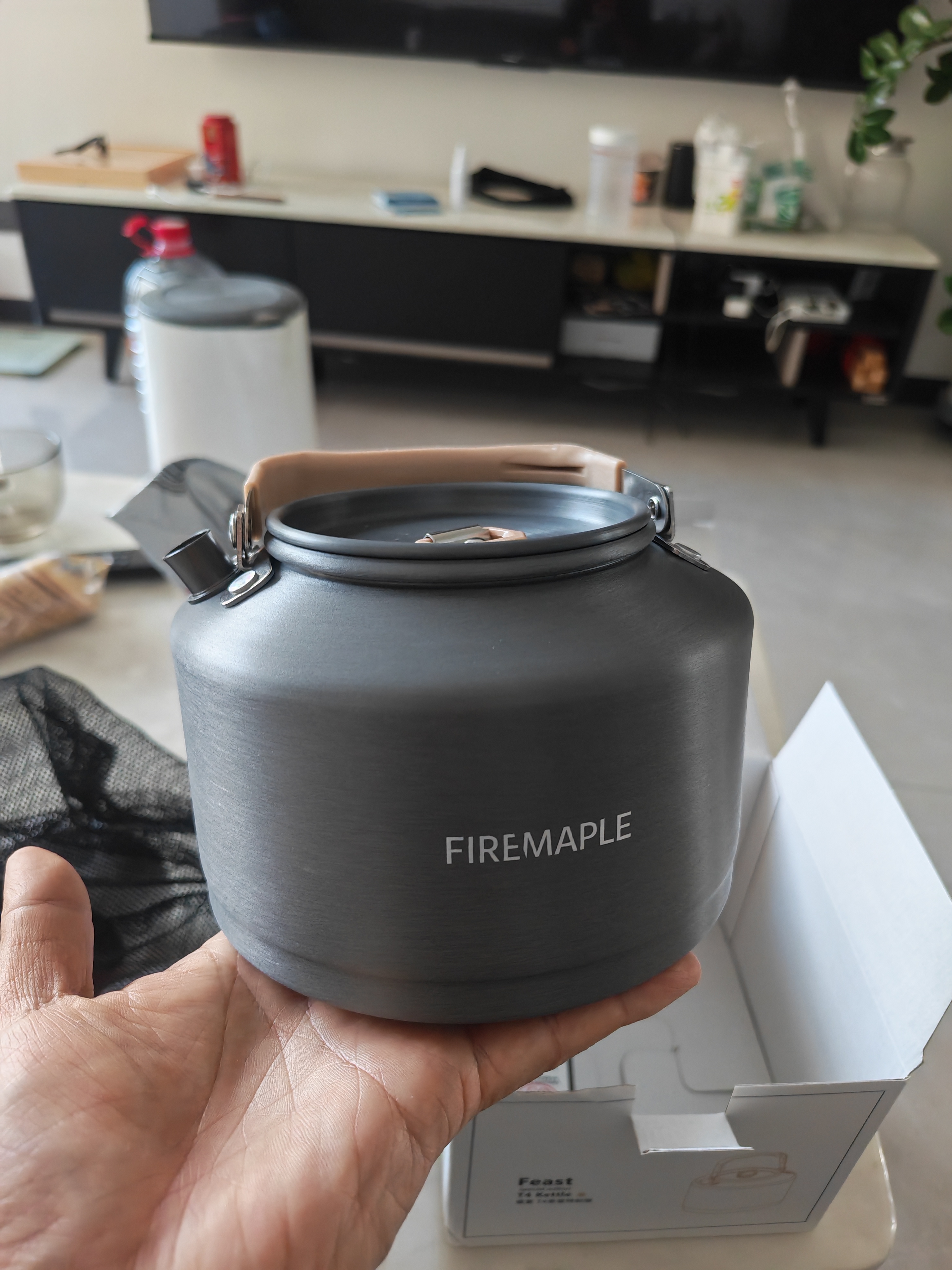 火枫（FIRE-MAPLE）T4茶壶特别版单壶户外露营野外烧水围炉煮茶壶 煮咖啡器具(1.3L) 实拍图