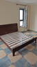 京东京造家居悦枫实木床 天然橡胶木 主卧双人床胡桃色1.8×2米 实拍图