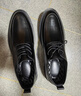 JD FASHION父亲节礼物夏季透气耐磨柔软真牛皮男士商务皮鞋新款黑色轻奢 实拍图