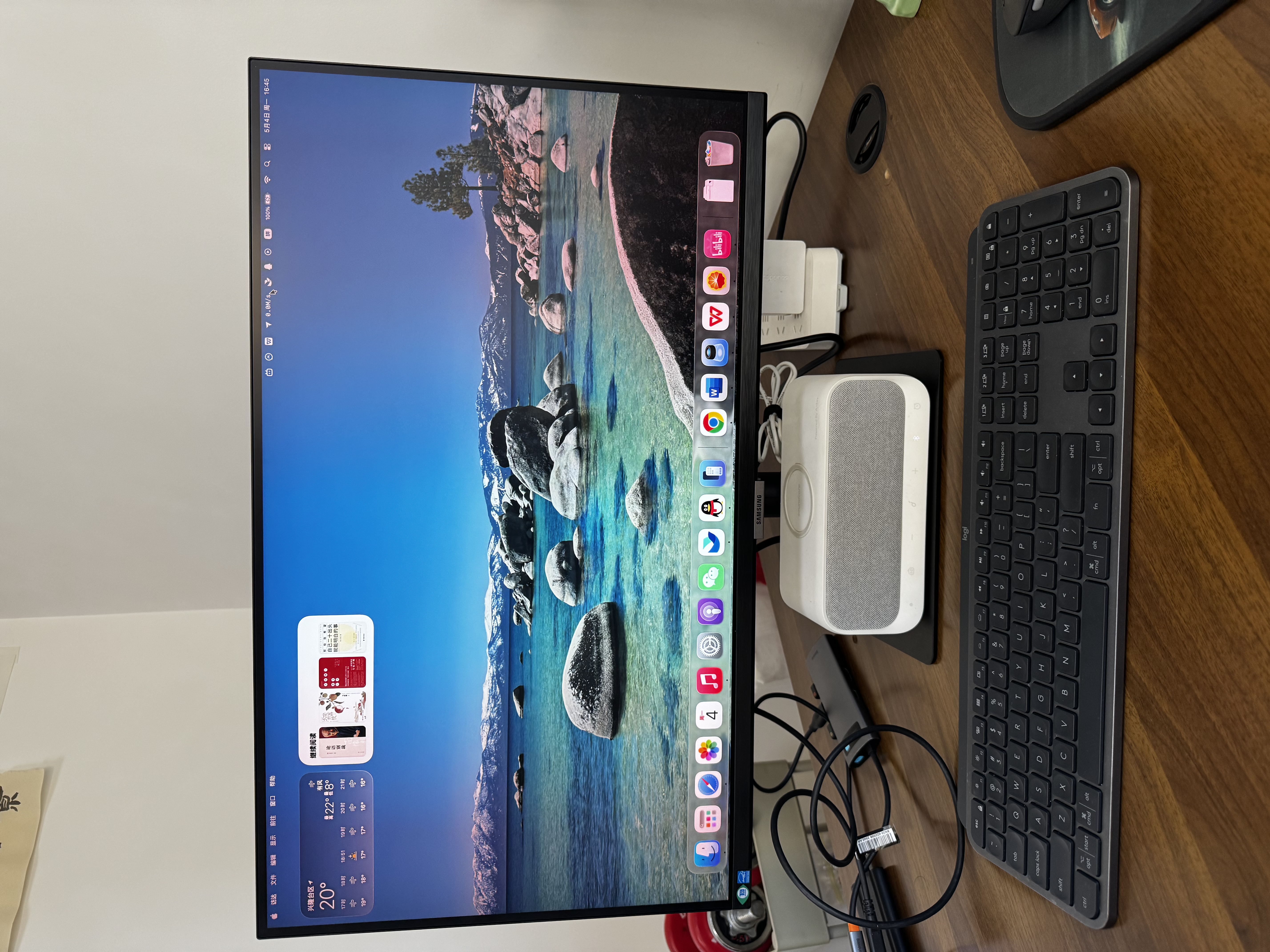 三星（SAMSUNG）27英寸 S80PB IPS 4K HDMI Type-C HDR400 彩通认证 防眩光 2022CES 设计 显示器 LS27B800PXCXXF 实拍图