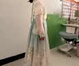 安妮优儿儿童春马面裙女童夏季套装新中式国风唐装女孩古风汉服 绿色 160 实拍图