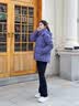波司登（BOSIDENG）反季羽绒服【小蛮腰】90绒商场同款女90绒可脱卸帽显瘦保暖外套 夜影紫6436 S 160/84A 体重约100-110斤 实拍图