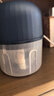 绞肉机小型打蒜器家用绞蒜切蒜器多功能辅食料理机电动蒜泥神器蒜蓉机自动切菜机压蒜器 宝蓝色- 0.26L （升级大电机） 实拍图