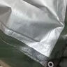帝焱（DIYAN）加厚防雨布防水布料防晒遮阳牛津塑料户外帆布遮雨布油布隔热篷布 绿银6米*8米【加厚送绳】 实拍图