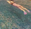 佑游儿童泳衣女孩分体泳装女童游泳馆透气温泉游泳四件套32005粉色3XL 实拍图