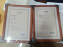 金隆兴执照框木质相框摆台挂墙A4画框装裱营业执照正本框证书框胡桃色 实拍图