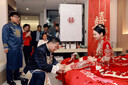 博洋家纺结婚四件套纯棉新婚红色传统刺绣龙凤婚庆套件龙腾凤跃1.8米 实拍图