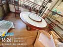 言居乌金木岩板餐桌全实木圆桌家用带电磁炉餐桌椅子组合全套吃饭桌子 1.3米一桌6椅【送配套转盘】 配大款椅子 实拍图