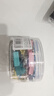 得力（deli）48只25mm彩色长尾夹票夹 4#中号金属燕尾夹票据文件夹子 办公用品 48只/筒 TP204 实拍图
