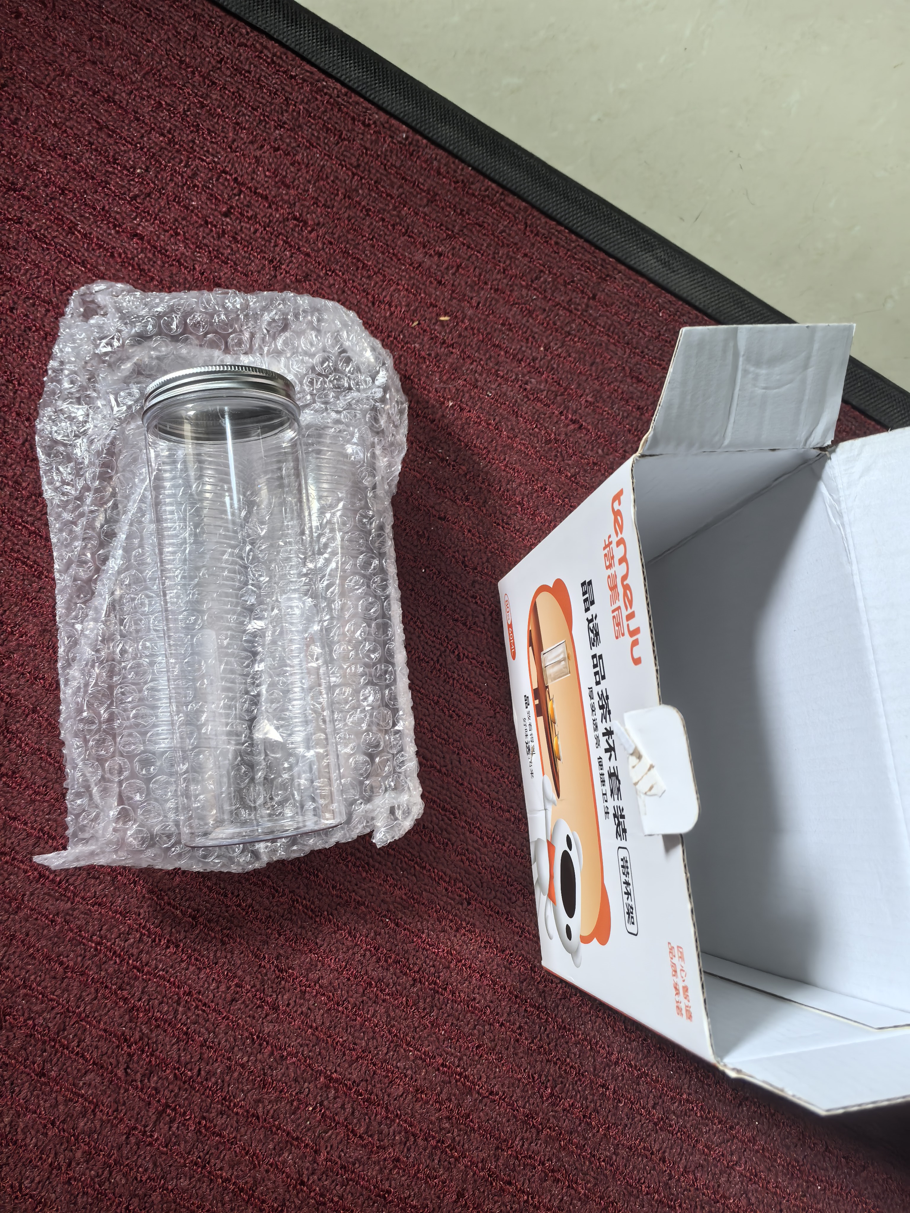 特美居（temeiju）一次性茶杯60ml*80只加厚航空太空杯功夫茶杯试饮杯透明带收纳罐 实拍图