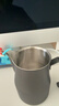京东京造 尖嘴拉花杯304不锈钢加厚奶泡杯花式咖啡壶600ml拉花缸 星空黑 实拍图