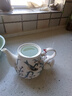 金岚玉骨瓷花茶壶泡瓷茶壶小壶沏茶壶凉水壶单壶小号家用水具 青雀之喜-大玉兰壶1个 1300ml 实拍图