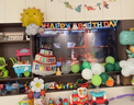 多美忆生日场景布置气球生日装饰宝宝周岁生日快乐电视投屏海报恐龙套餐 实拍图