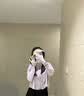 蕉下（beneunder）防晒衣女夏季防紫外线防晒服升级披肩百搭AL118女士送礼 薄烟紫 M 实拍图