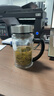 希诺（heenoor）双层玻璃杯男士耐热防烫带把带手柄商务办公玻璃水杯过滤茶杯子 小熊杯盖-双层带滤网435ml 实拍图