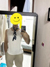 绮琞（CAYSON UTANA）男士丝巾英伦小方巾衬衫领巾小围巾复古丝巾扣 佩斯利纹 蓝白配色 实拍图