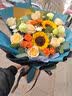 艾斯维娜鲜花速递向日葵混搭花束生日礼物全国同城配送 向日葵香槟韩式花束 实拍图