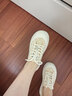 卡帝乐鳄鱼女鞋夏季蕾丝网渔夫鞋透气小白鞋网面鞋子女 1585 米白 37 实拍图