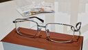 依视路（ESSILOR） 新款商务男镜架时尚镜框女配依视路镜片近视定制眼镜网上配镜 钛金属-全框-4004BK-黑色 镜框+依视路膜岩高清1.60现片 实拍图