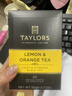 TAYLORS OF HARROGATE 英国Taylors茶 皇家泰勒茶 柠檬橘香红茶 桔子味进口茶包 100包（到28年2月） 实拍图