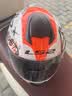LS2情侣摩托车头盔男女机车赛车全盔儿童防雾大尾翼四季通用FF802 特白/桔摩擦 3XL(建议59-61头围) 实拍图