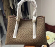 百丽女包复古海鸥老花托特包送礼斜挎手提包X7238AX5 啡色 实拍图