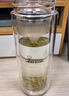 希诺抗菌玻璃杯双层防烫办公车载水杯男高档泡茶杯子XN-9303 360mL 实拍图