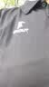 啄木鸟翻领短袖t恤女夏季新款POLO衫纯棉正肩显瘦运动休闲上衣 黑色 2XL 实拍图