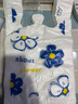 利得背心垃圾袋蓝色印花26*42cm100只双面5丝塑料外卖打包袋方便袋 实拍图