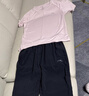 安踏女士运动套装春夏季速干休闲短袖女t恤透气跑步羽毛球网球短裤女 基础黑（短袖） +基础黑（短裤） L 实拍图