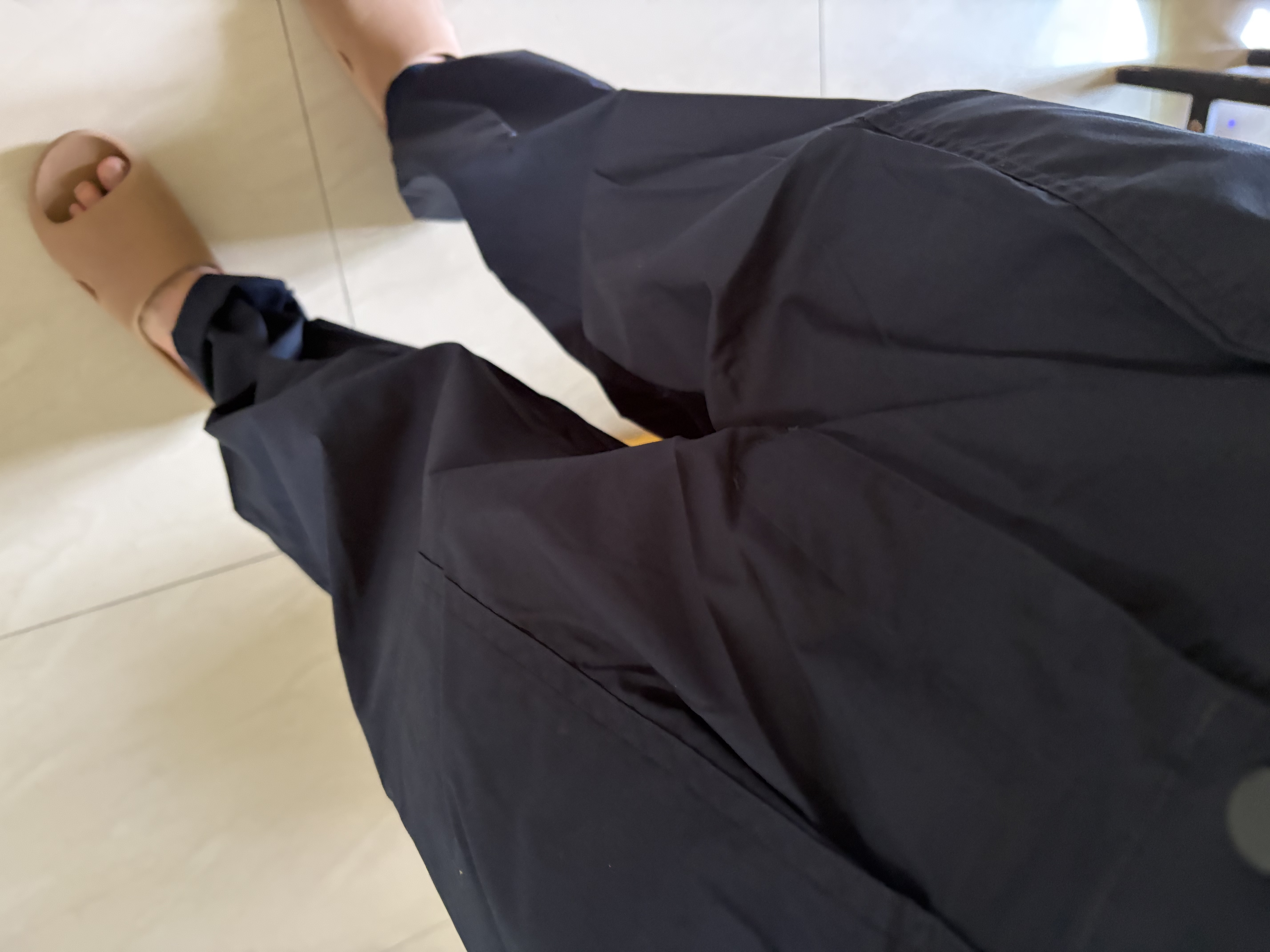 卡帕（Kappa）背靠背运动长裤男夏季新款宽松直筒裤休闲工装裤子男士K0F32AX71 【轻薄/透气/舒适】蓝色-8721 L （推荐尺码175/84A）尺码偏大，建议拍小一码 实拍图