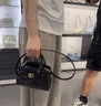 CHARLES&KEITH鳄鱼纹凯莉包手提斜挎婚包包女包生日母亲节礼物CK2-50270880-1 Black黑色 S 实拍图
