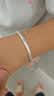 云金丽银手镯999足银民族风银饰古法上上签欢喜银镯子送女友情人节礼物 实拍图