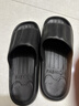 名创优品（MINISO）洞洞鞋男夏季外穿沙滩凉鞋防滑厚底踩屎感包头凉拖鞋黑色42-43 实拍图
