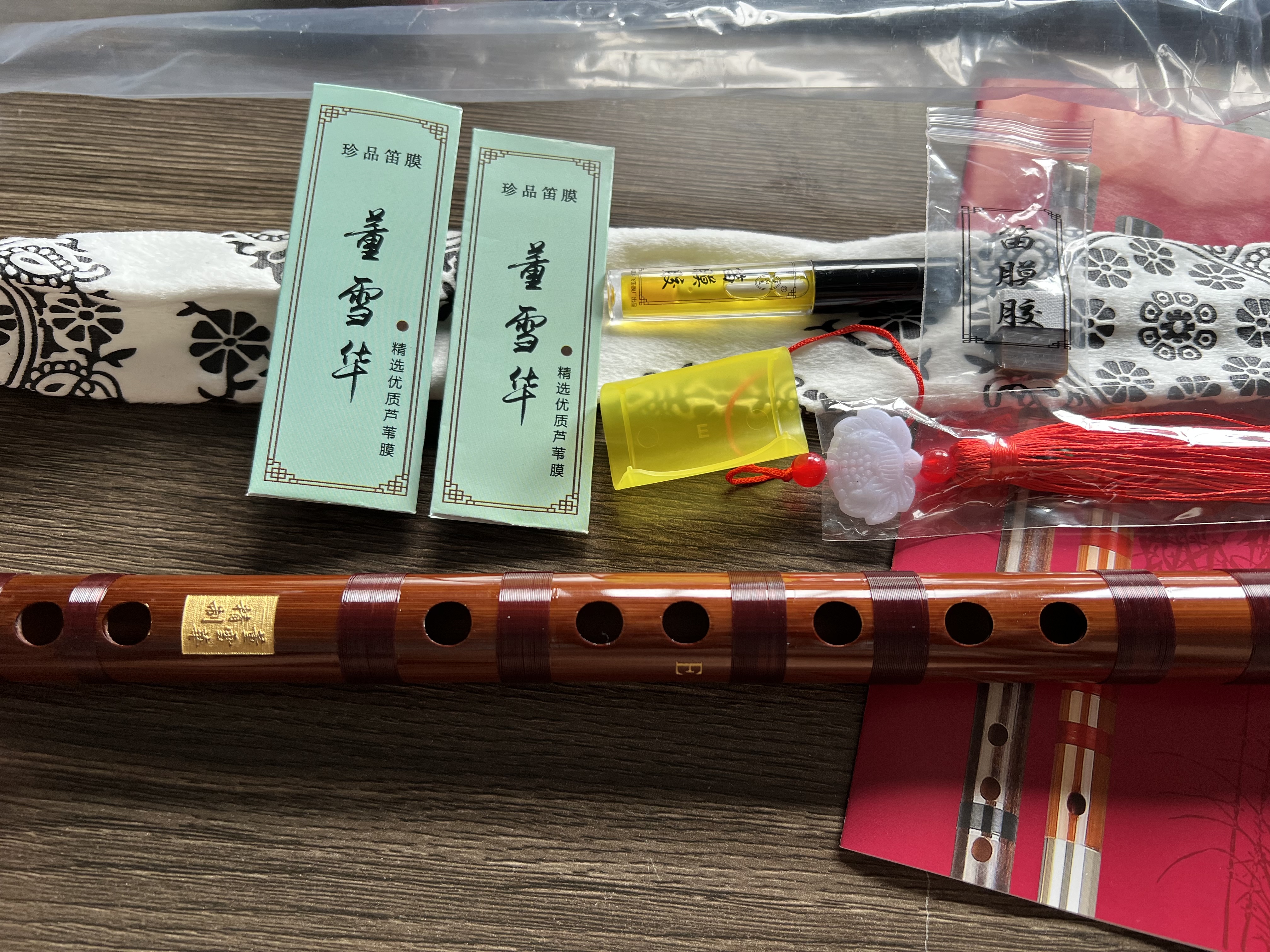 董雪华8883整节笛一节横笛苦竹专业演奏级考级笛学生灵声乐器CDEFG/E调 实拍图