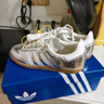 阿迪达斯（adidas）三叶草 女子 SAMBA OG W 休闲鞋 JR0035 金属银 36 实拍图