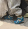 kids.ing可迪星宝宝凉鞋罗马果冻鞋夏季儿童男女童小童洞洞鞋软底 绿色 22 实拍图