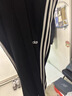 阿迪达斯（adidas）长裤男女春季宽松透气直筒裤跑步运动防风休闲裤  黑白 XL 实拍图