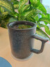 京东京造 故宴窑变 茶杯陶瓷杯茶水分离杯礼盒装【陶瓷茶漏】 磨石黑400ML 实拍图
