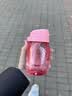 特百惠（Tupperware）嘟嘟企鹅350ML塑料杯夏季儿童可爱水杯子男女学生带提绳 西瓜红 实拍图