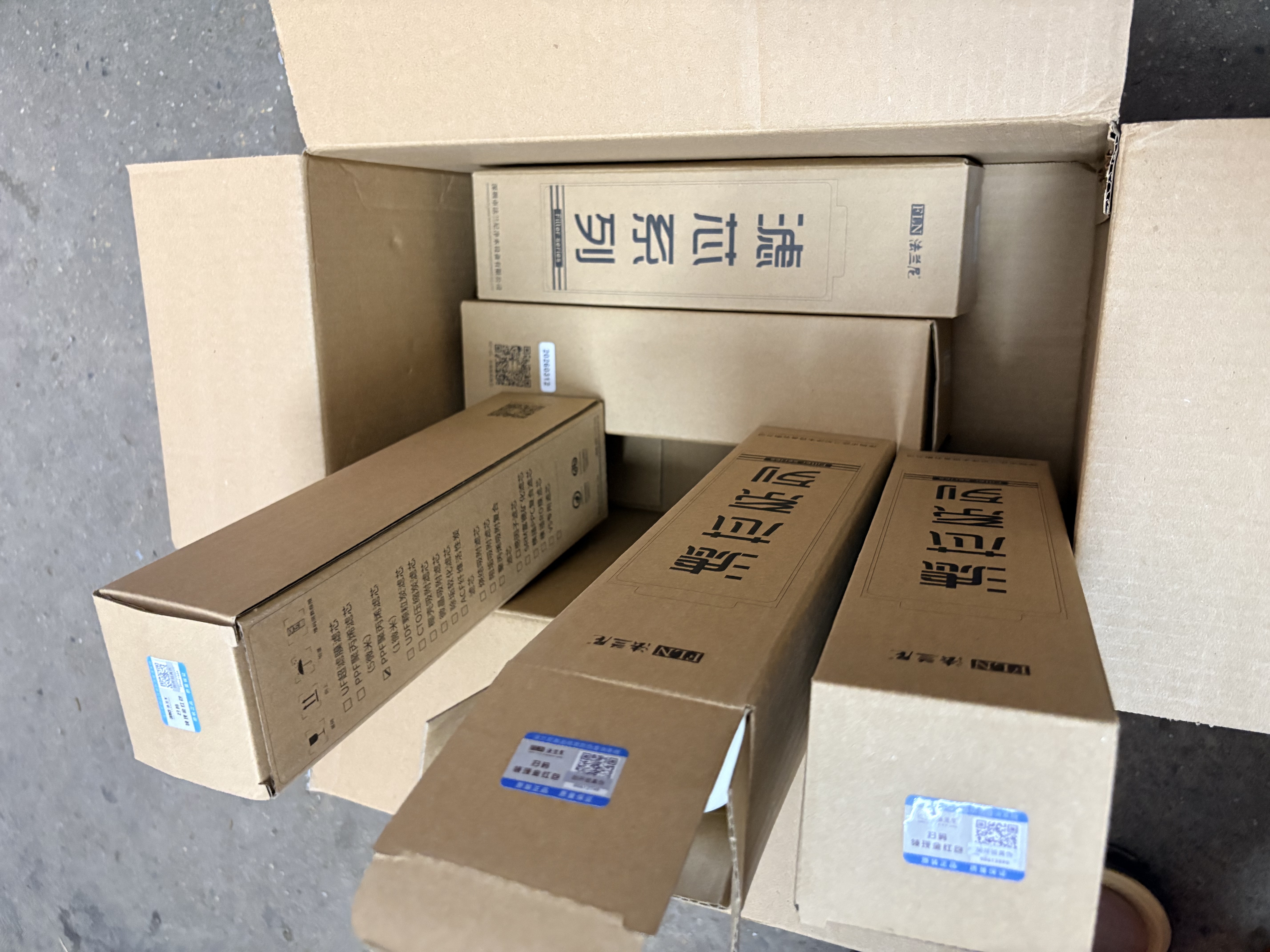 法兰尼 净水器家用 一体式滤芯 配件通用 超滤净水机滤芯 适用机型 UEY120/ V5 UEY-120全套滤芯 实拍图