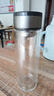 【京东物流配送】高硼硅双层玻璃杯大容量泡茶杯水杯子茶水分离杯 【双层加厚】茶杯350ml1只 实拍图