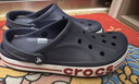 卡骆驰（CROCS）贝雅卡骆班洞洞鞋轻便耐磨一脚蹬休闲鞋女鞋时尚沙滩鞋|205089 深蓝/辣椒红-4CC 41 /42(260mm) 实拍图