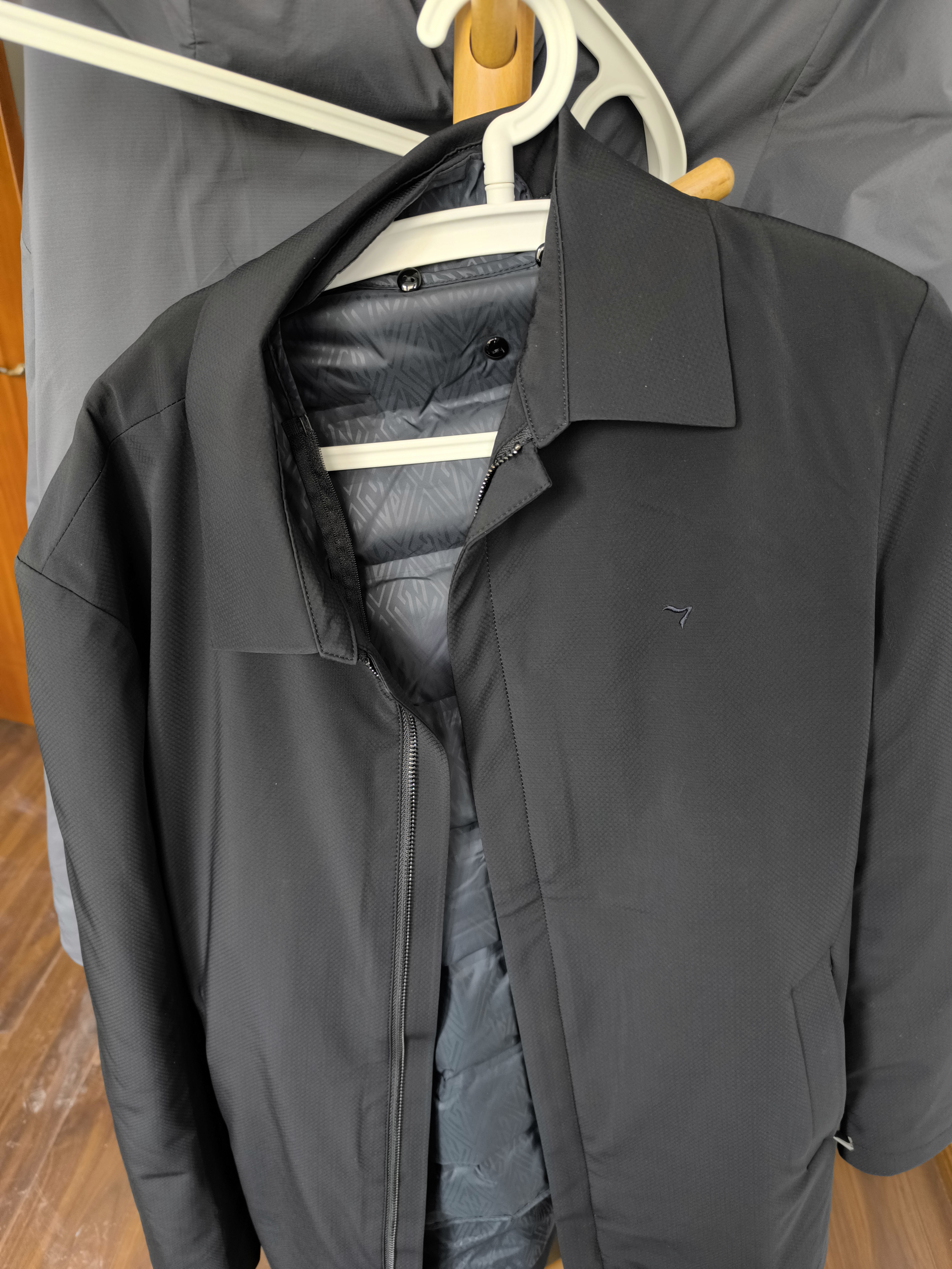 柒牌【羽绒夹克】翻领羽绒服2025秋冬休闲白鸭绒商务行政夹克外套 实拍图