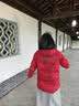 波司登（BOSIDENG）反季羽绒羽绒服女士加厚90绒鹅绒连帽商场同款时尚百搭休闲外套 【新年红】马到成功|9FS4 S 160/84A 体重约100-110斤 实拍图