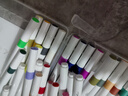 真彩（TRUECOLOR）60色大容量丙烯马克笔单头不透色可叠色学生美术专用儿童涂鸦手绘咕卡绘画笔节日礼物604水彩笔 实拍图
