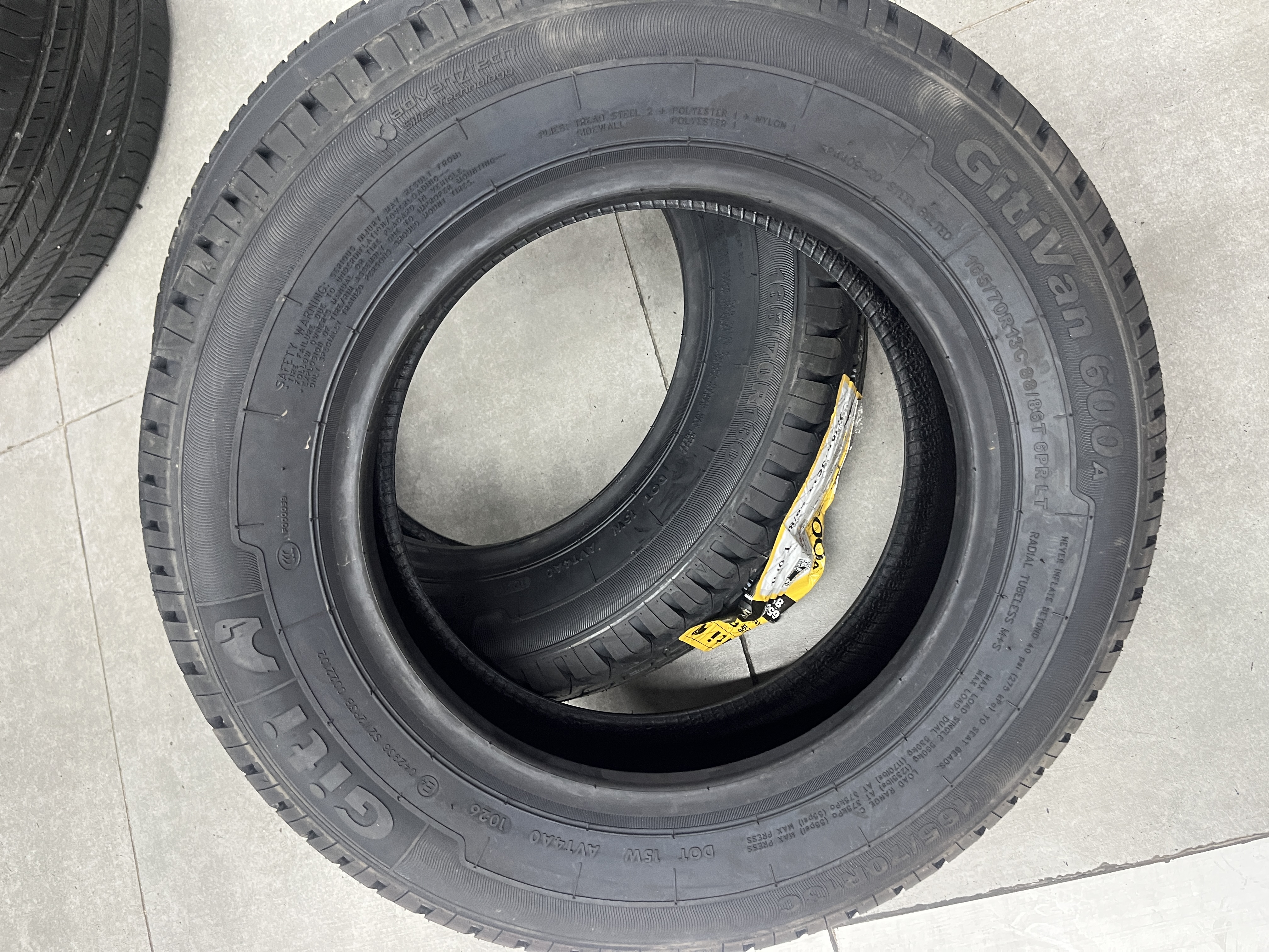 佳通轮胎加厚微卡面包车 600 165/70R13C/LT五菱之光长安之星夏利 实拍图