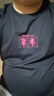 李宁（LI-NING）短袖t恤男夏款潮流印花情侣款半袖宽松休闲透气圆领纯棉运动T恤 实拍图
