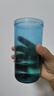 特百惠（Tupperware）莹彩430ml塑料杯男女士学生运动水杯子大容量泡茶杯 冰水蓝 实拍图