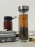希诺双层玻璃杯男家用商务办公泡茶杯子过滤车载水杯XN-9607 410mL 实拍图